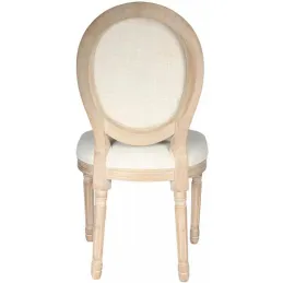 Chaise en bois patiné et canage Eléonore