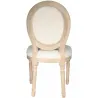 Chaise en bois patiné et canage Eléonore