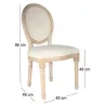 Chaise en bois patiné et canage Eléonore