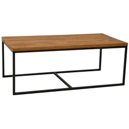 Tables basses modulables en bois recyclé et métal LOFT (Lot de 3)