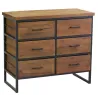 Commode en bois recyclé et métal LOFT