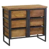 Commode en bois recyclé et métal LOFT