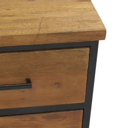 Commode en bois recyclé et métal LOFT