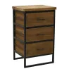 Commode en bois recyclé et métal LOFT
