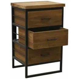 Commode en bois recyclé et métal LOFT