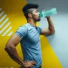 Gourde de sport bouchon avec paille 900 ml