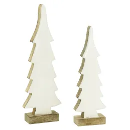 Sapins en manguier laqué blanc