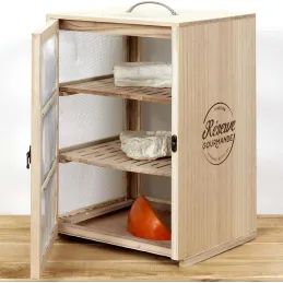 Garde manger en bois Réserves gourmandes 3 niveaux