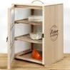 Garde manger en bois Réserves gourmandes 3 niveaux