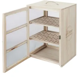 Garde manger en bois Réserves gourmandes 3 niveaux