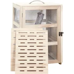 Garde manger en bois Réserves gourmandes 3 niveaux