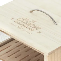 Garde manger en bois Réserves gourmandes 3 niveaux