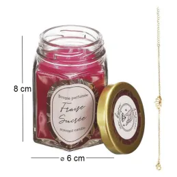 Bougie parfumée en bocal avec bijou surprise