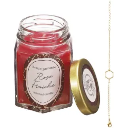 Bougie parfumée en bocal avec bijou surprise