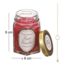 Bougie parfumée en bocal avec bijou surprise