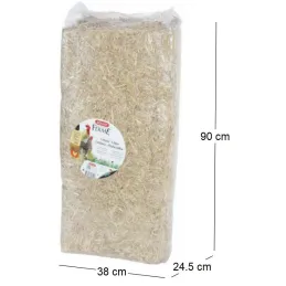 Paille naturelle pour litière 240 litres