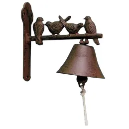 Cloche de jardin en fonte 4 oiseaux