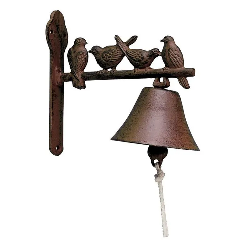 Cloche de jardin en fonte 4 oiseaux