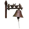 Cloche de jardin en fonte 4 oiseaux