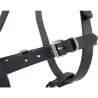 Muselière en cuir pour chien type police noire