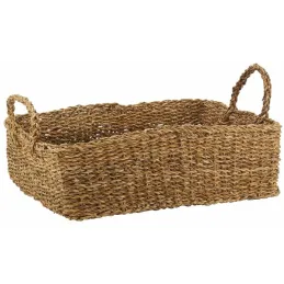 Ensemble de corbeilles de rangement en jonc (Lot de 7)