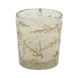 Photophore en verre doré