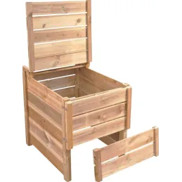 Composteur de jardin en bois Douglas du Morvan PEFC