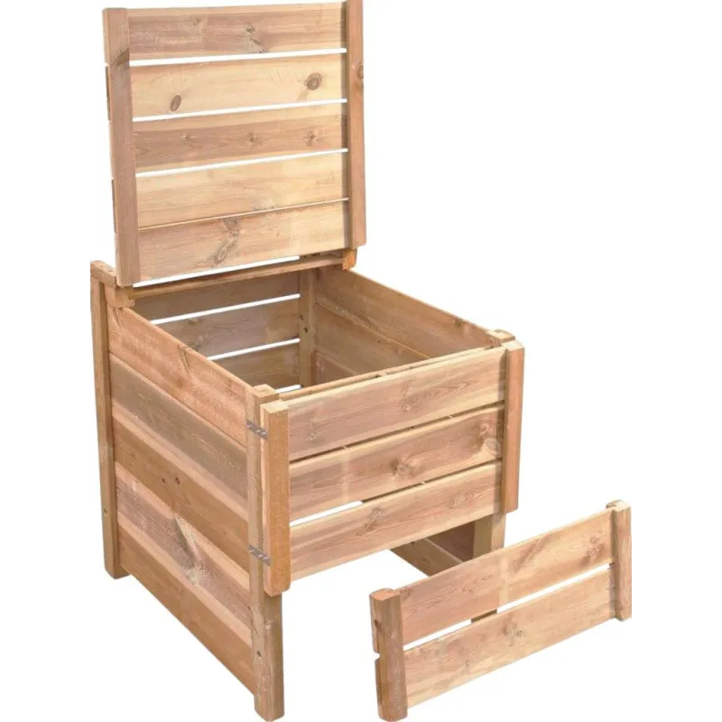 Composteur de jardin en bois Douglas du Morvan PEFC