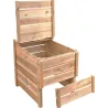 Composteur de jardin en bois Douglas du Morvan PEFC