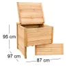 Composteur de jardin en bois Douglas du Morvan PEFC