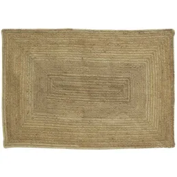 Tapis rectangulaire en jute naturelle
