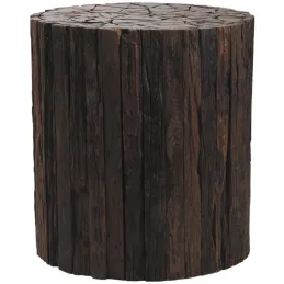 Tabouret rondin de bois