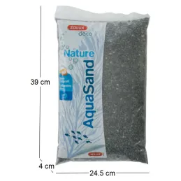 Sol décoratif Aquasand basalte noir 5kg