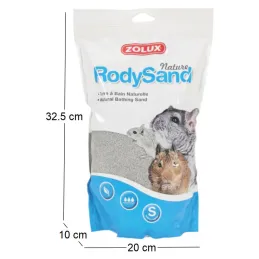 Terre à bain pour chichillas Rody sand 2L