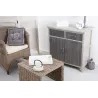 Fauteuil poelet gris Ara