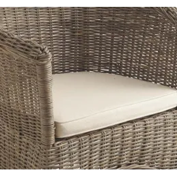 Fauteuil poelet gris Ara
