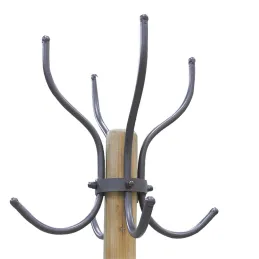 Porte-manteaux en métal et pin