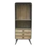Meuble bar en bois et métal 