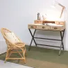 Bureau en bois et métal