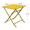 Table pliante en aluminium Lorita 70cm