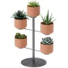 Support à plantes avec 5 pots Terrapotta