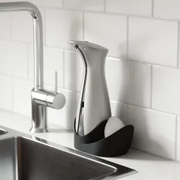 Pompe à savon avec porte-éponge 250 ml Otto