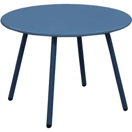 Table basse jardin ronde en acier Rio 50 cm