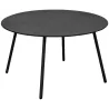 Table basse jardin ronde en acier Rio 70 cm