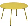 Table basse jardin ronde en acier Rio 70 cm