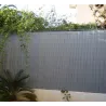 Canisse en PVC gris perle double face qualité +