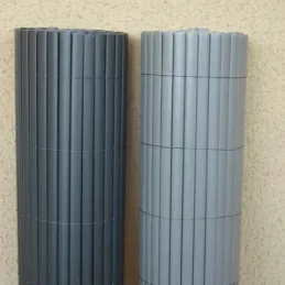 Canisse en PVC gris perle double face qualité +