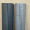 Canisse en PVC gris perle double face qualité +
