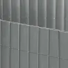 Canisse en PVC gris perle double face qualité +
