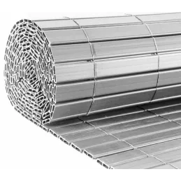 Canisse en PVC gris perle double face qualité +